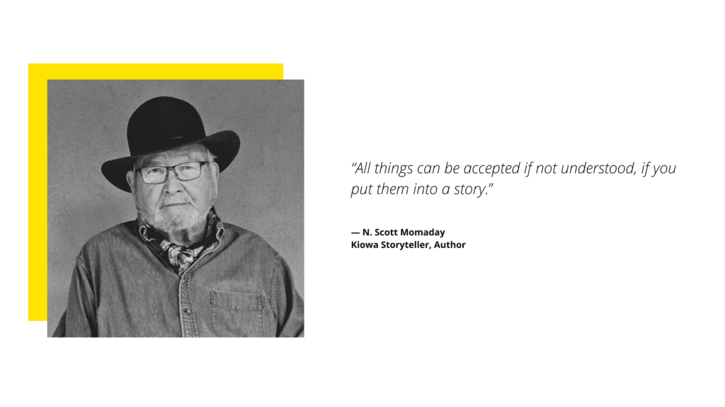 N. Scott Momaday Quote on Storytelling